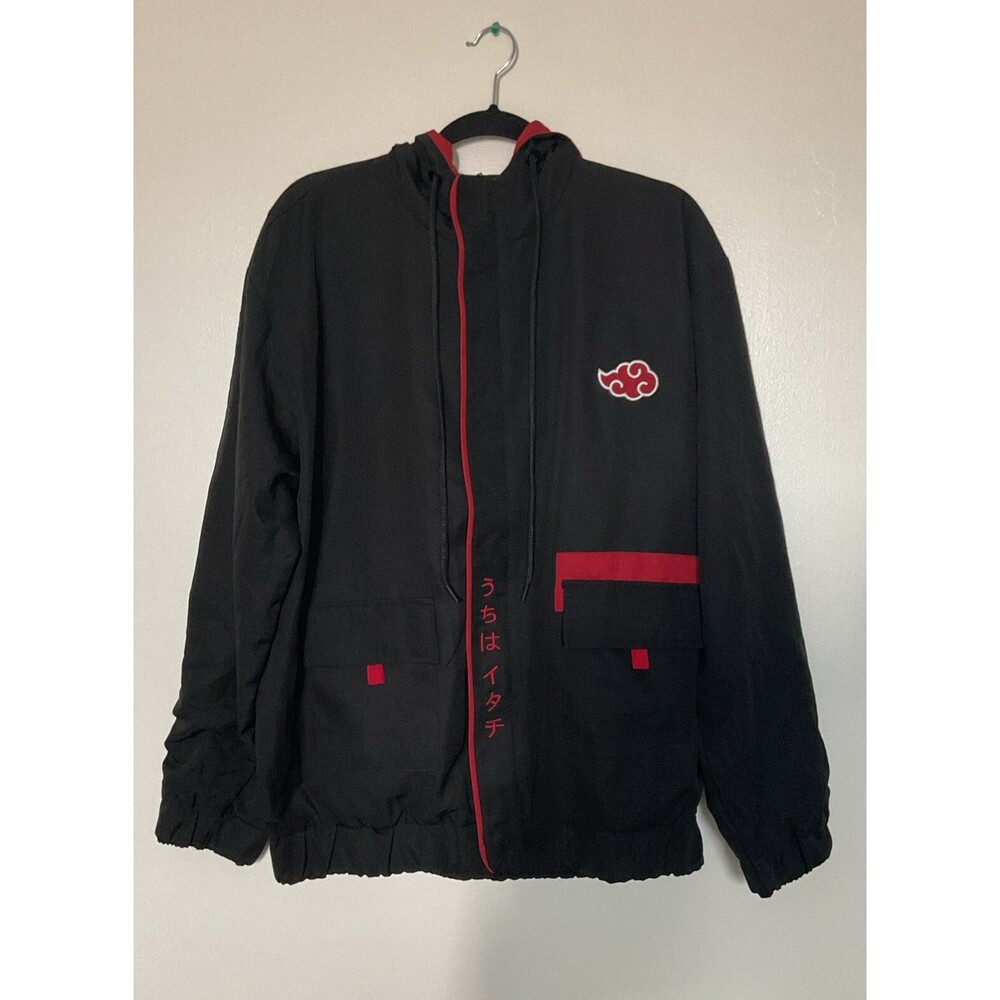 NARUTO | Men's Sports Jacket With Zipper and Preta Bag | Size G (L)